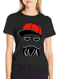 Funky Black T-Shirt with Cool Graphic Print