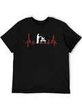 Dog Groomer Heartbeat T-Shirt