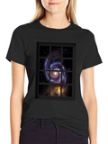 Galaxy Window Graphic Tee - Stargazers Dream