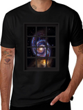 Galaxy Window Graphic Tee - Stargazers Dream