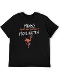 Funny German Flamingo T-Shirt: Pegel Halten