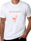 Funny German Flamingo T-Shirt: Pegel Halten