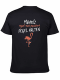Funny German Flamingo T-Shirt: Pegel Halten