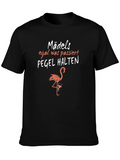 Funny German Flamingo T-Shirt: Pegel Halten