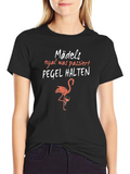 Funny German Flamingo T-Shirt: Pegel Halten