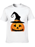 Halloween Pumpkin Witch Hat T-Shirt
