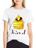 Be Kind Bee Graphic T-Shirt - Black