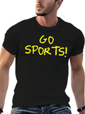 Go Sports! Black Graphic T-Shirt
