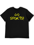 Go Sports! Black Graphic T-Shirt