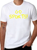 Go Sports! Black Graphic T-Shirt