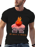 Burning Heart Graphic Tee