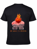 Burning Heart Graphic Tee