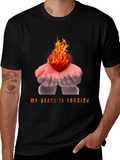 Burning Heart Graphic Tee