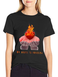 Burning Heart Graphic Tee