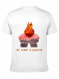 Burning Heart Graphic Tee