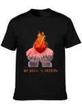 Burning Heart Graphic Tee