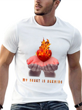 Burning Heart Graphic Tee