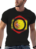 Spain Flag Distressed T-Shirt