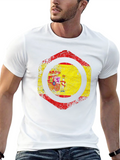 Spain Flag Distressed T-Shirt
