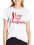 I Love Merry Christmas Graphic Tee