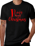 I Love Merry Christmas Graphic Tee