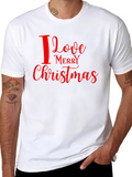 I Love Merry Christmas Graphic Tee