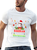 Siberian Cat Christmas T-Shirt