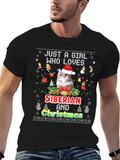 Siberian Cat Christmas T-Shirt