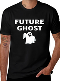Future Ghost Graphic T-Shirt - Black