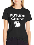 Future Ghost Graphic T-Shirt - Black