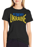 Stand With Ukraine Black T-Shirt