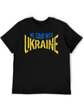 Stand With Ukraine Black T-Shirt