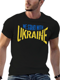 Stand With Ukraine Black T-Shirt