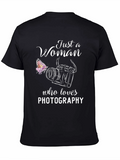 Just a Woman Who Loves Photography T-Shirt