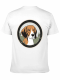 Beagle Dog Graphic Tee - Mens Black T-Shirt
