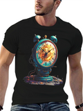 Steampunk Alarm Clock Graphic Tee