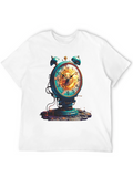 Steampunk Alarm Clock Graphic Tee