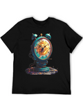 Steampunk Alarm Clock Graphic Tee