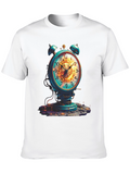 Steampunk Alarm Clock Graphic Tee