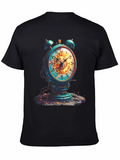 Steampunk Alarm Clock Graphic Tee