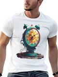 Steampunk Alarm Clock Graphic Tee
