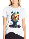 Steampunk Alarm Clock Graphic Tee