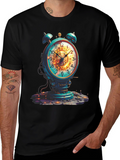Steampunk Alarm Clock Graphic Tee