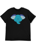 Elephant Graphic Tee - Fun Cartoon Design