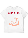 Aspire To Muscle T-Shirt - Black