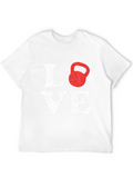Love Kettlebell T-Shirt Workout Gym Gift