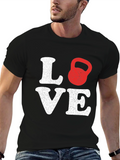Love Kettlebell T-Shirt Workout Gym Gift