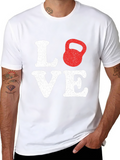 Love Kettlebell T-Shirt Workout Gym Gift