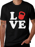 Love Kettlebell T-Shirt Workout Gym Gift