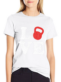 Love Kettlebell T-Shirt Workout Gym Gift